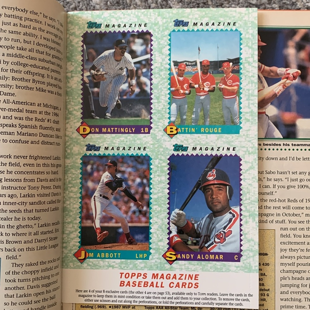 Topps Magazine, Summer 1990, Collector's Edition #3 with INSERT Cards, Baseball - Picture 3 of 4